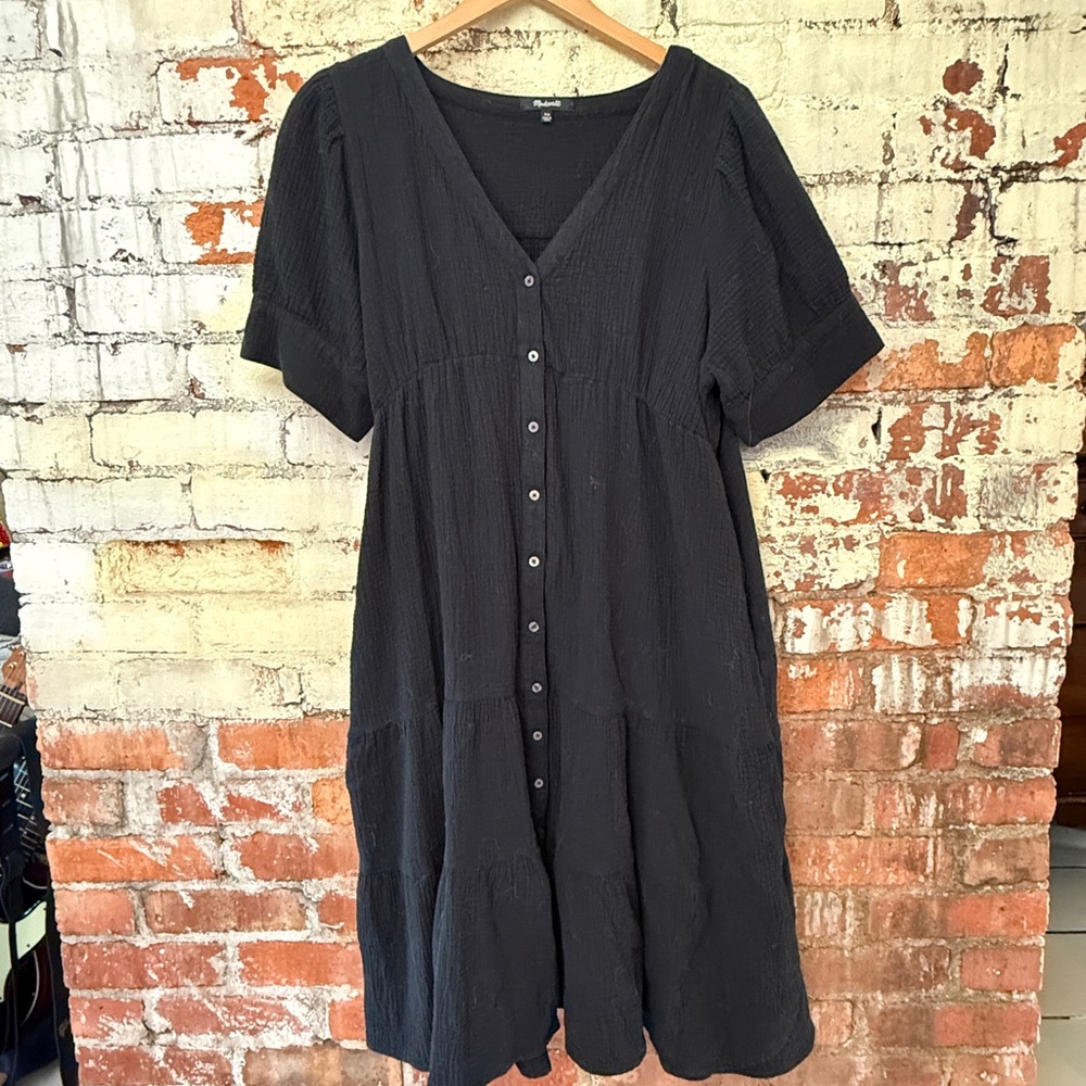 Madewell Black Midi Dress